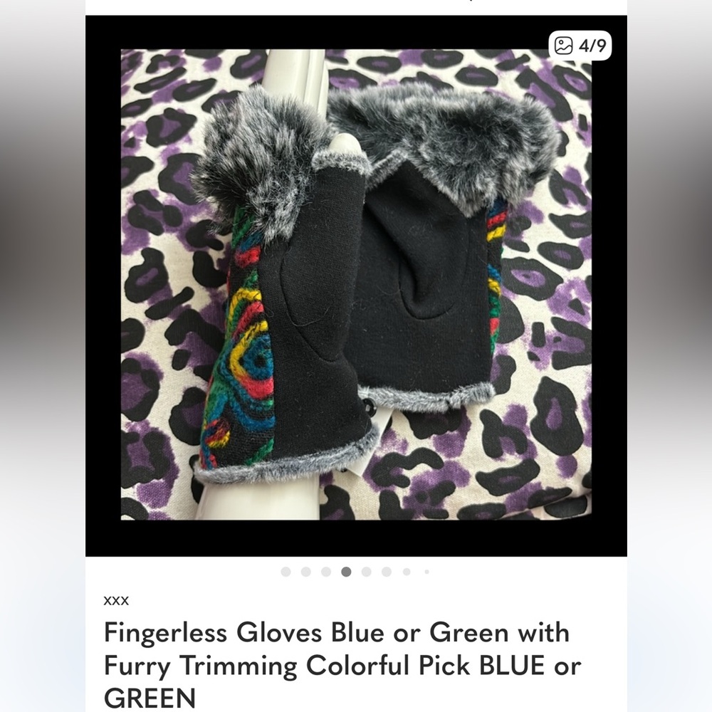 Fine Art Inspired Starry Night Van Gogh & Monet Madam Touch Screen Blue or Green - Picture 12 of 13